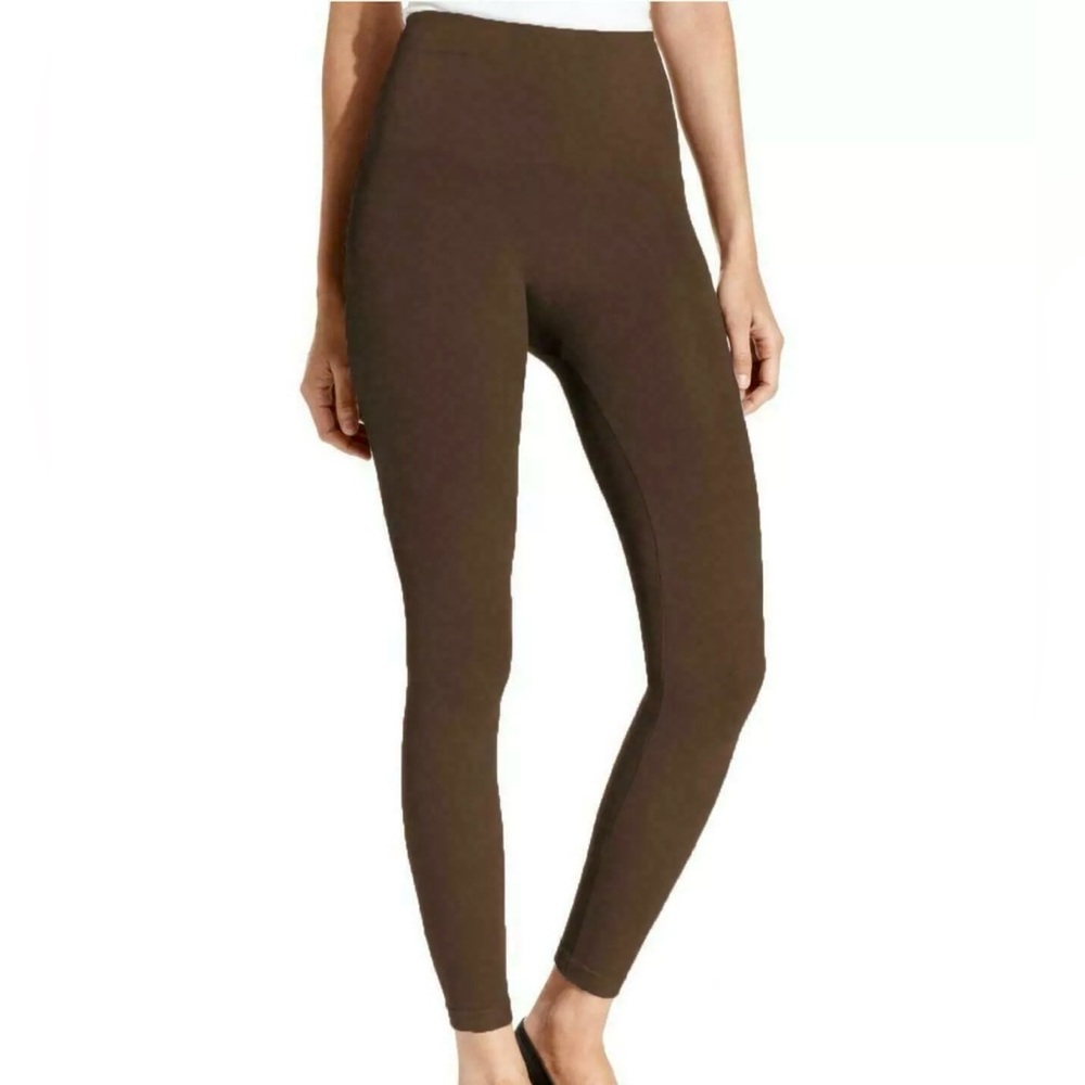 SPANX Chocolate Brown Seamless High Rise Leggings size S